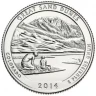 США 25 ЦЕНТОВ 2014 ГОДА НАЦИОНАЛЬНЫЙ ПАРК ГРЕЙТ-САНД-ДЬЮНС P