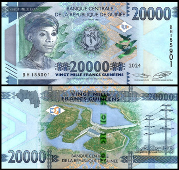 ГВИНЕЯ 20000 ФРАНКОВ 2024 ГОДА 