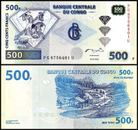 КОНГО 500 ФРАНКОВ 2002