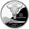 США 25 ЦЕНТОВ 2007 ГОДА Монтана P