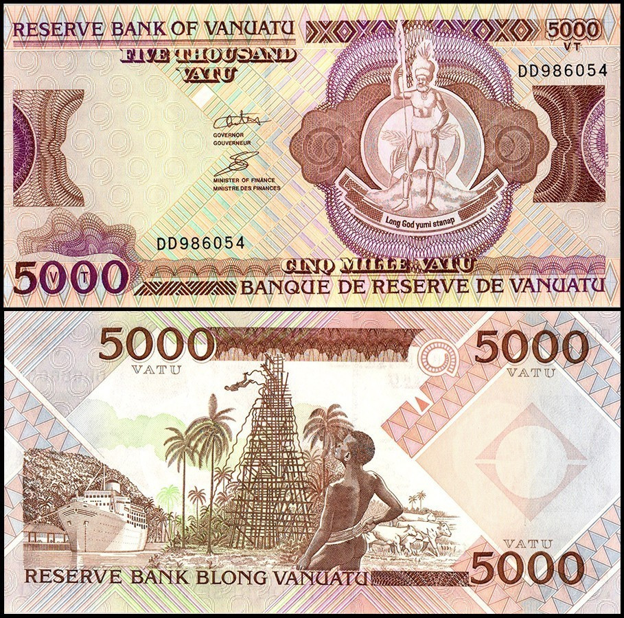 ВАНУАТУ 5000 ВАТУ 2006 ГОДА