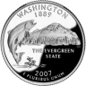 США 25 ЦЕНТОВ 2007 ГОДА ВАШИНГТОН P