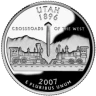 США 25 ЦЕНТОВ 2007 ГОДА ЮТА P