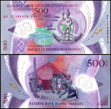 ВАНУАТУ 500 ВАТУ 2017 ГОДА