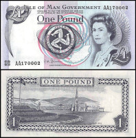 ОСТРОВ МЭН 1 ФУНТ 2009 ГОДА