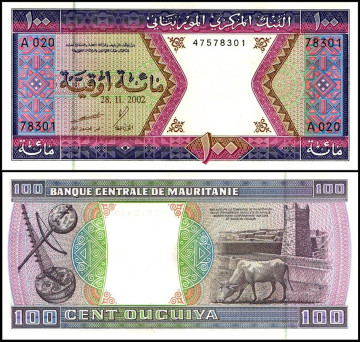 МАВРИТАНИЯ 100 УГИЙ 2002 ГОДА 