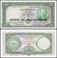 МОЗАМБИК 100 ЭСКУДО 1976 ГОДА