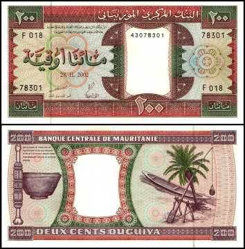 МАВРИТАНИЯ 200 УГИЙ 2002 ГОДА  