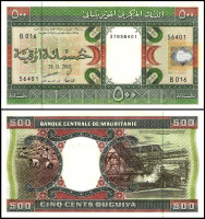 МАВРИТАНИЯ 500 УГИЙ 2002 ГОДА  