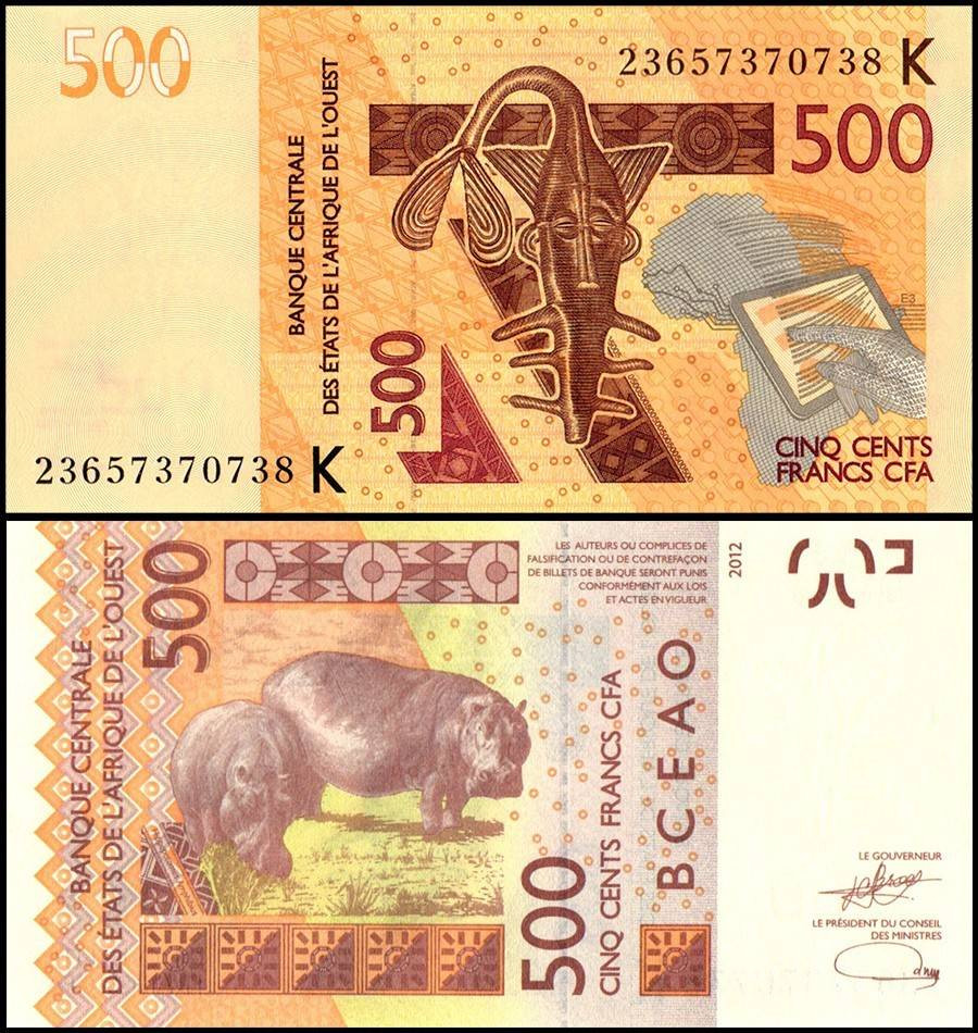 СЕНЕГАЛ 500 ФРАНКОВ КФА 2023 ГОДА