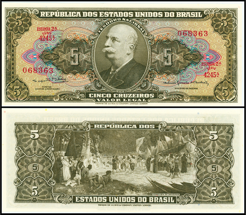 БРАЗИЛИЯ 5 КРУЗЕЙРО 1962-1964 ГОДА
