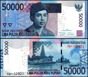 ИНДОНЕЗИЯ 50000 РУПИЙ 2012 ГОДА