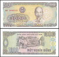 ВЬЕТНАМ 1000 ДОНГ 1988 ГОДА 