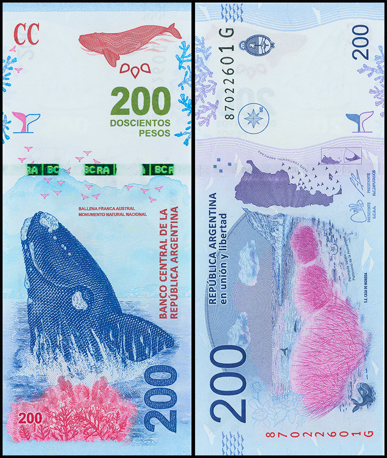 АРГЕНТИНА 200 ПЕСО 2020 ГОДА