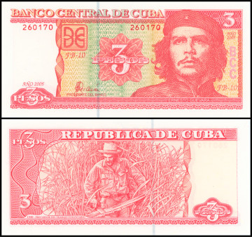 КУБА 3 ПЕСО 2005 ГОДА