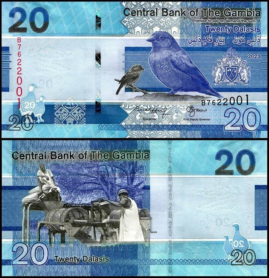 ГАМБИЯ 20 ДАЛАСИ 2023 ГОДА