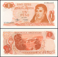 АРГЕНТИНА 1 ПЕСО 1973 ГОДА