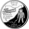 США 25 ЦЕНТОВ 2002 ГОДА ОГАЙО P
