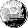 США 25 ЦЕНТОВ 2003 ГОД АРКАНЗАС P