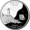 США 25 ЦЕНТОВ 2003 ГОДА МЭН P