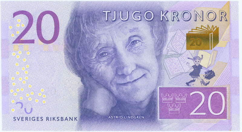 ШВЕЦИЯ 20 КРОН 2014 ГОДА