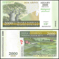 МАДАГАСКАР 2000 АРИАРИ 2007 ГОДА